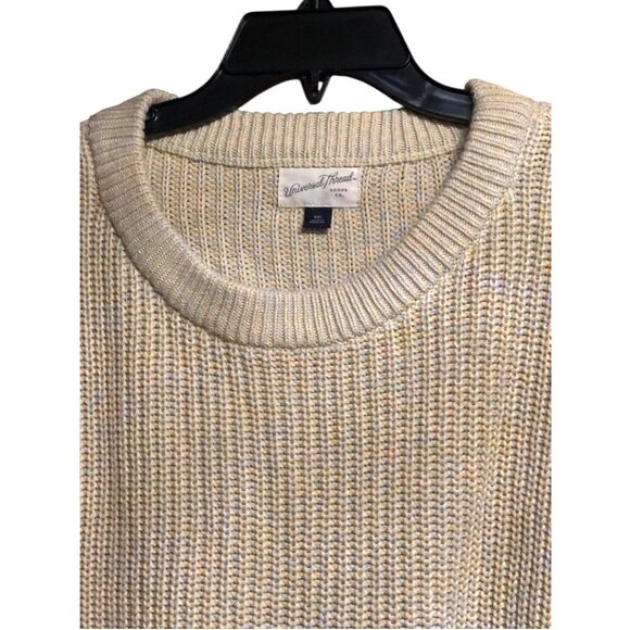 Universal Thread Granny Core CYellow Crewneck Sweater Multi Color Accent Sz XXL - Picture 2 of 15